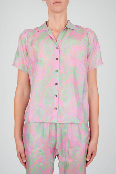 Camp Shirt in Cheetah-Shirt-Raquel Allegra-Debs Boutique